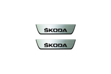 Door sills for Skoda Octavia III (A7) 2013-2020 with logo Skoda (rear doors)