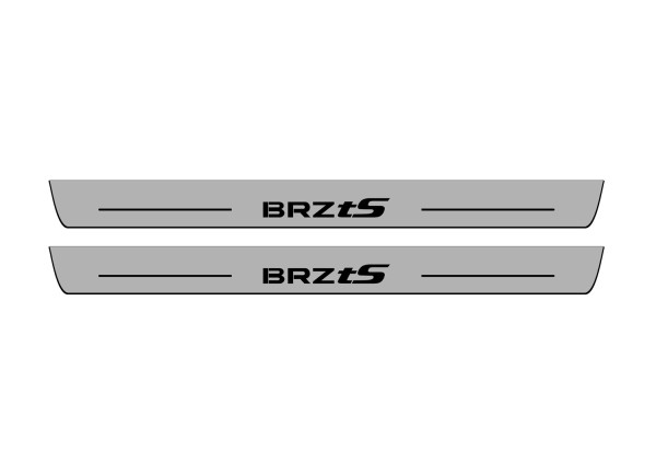 Door sills for Subaru BRZ II 2021+ with logo BRZ Ts (front doors)