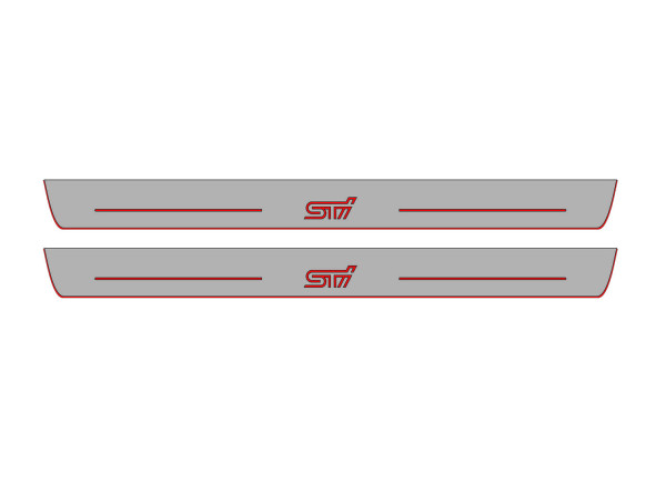 Door sills for Subaru BRZ II 2021+ with logo STI (front doors)