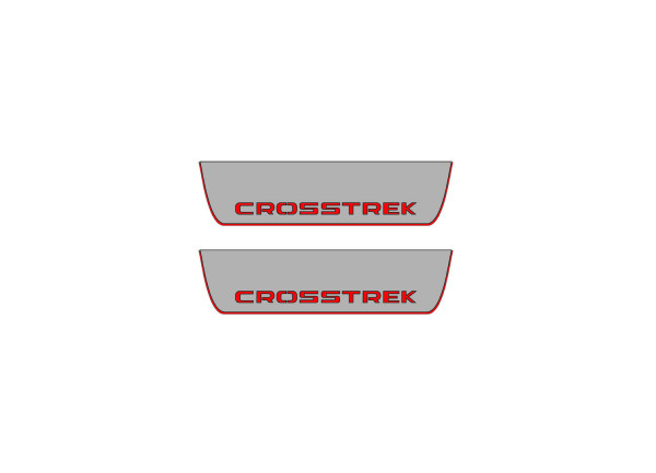 Door sills for Subaru Crosstrek II 2017-2022 (rear doors)