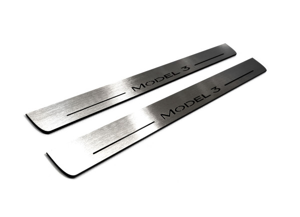 Door sills for Tesla Model 3 2017+ (front doors) Door sills for Tesla Model 3 2017+ (front doors)