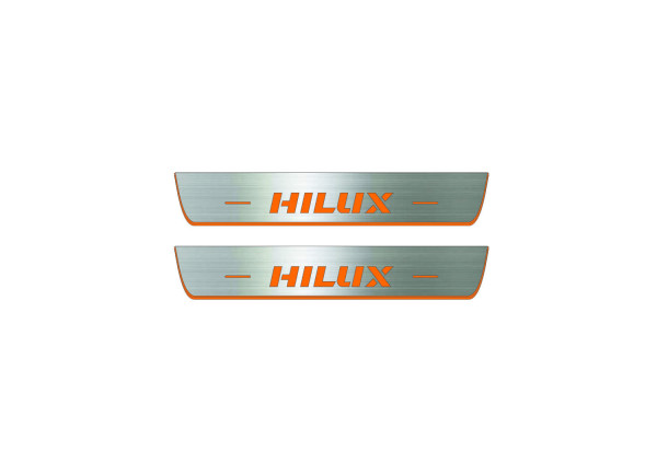 Door sills for Toyota Hilux VIII 2015-2025 (rear doors) Door sills for Toyota Hilux VIII 2015-2025 (rear doors)