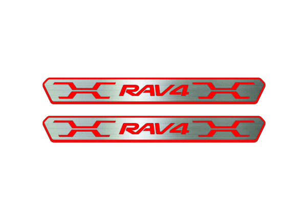 Door sills for Toyota Rav4 V 2019-2025 (type 2) (front doors) Door sills for Toyota Rav4 V 2019-2025 (type 2) (front doors)