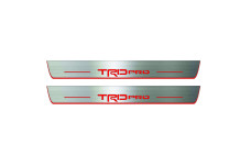 Door sills for Toyota Tacoma III 2016-2024 with logo TRDpro (rear doors)