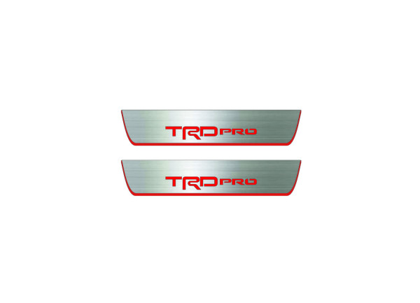 Door sills for Toyota Tundra II 2007-2013 with logo TRDpro (rear doors) Door sills for Toyota Tundra II 2007-2013 with logo TRDpro (rear doors)