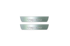 Door sills for Toyota Tundra III 2014-2021 with logo TRDpro (rear doors) double cab
