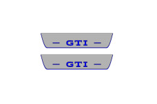 Door sills for Volkswagen Golf VIII 2020+ with logo GTI (rear doors)