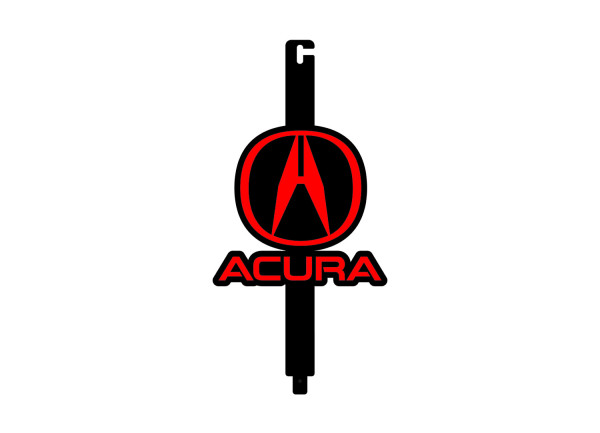 Hood prop with logo Acura Hood prop with logo Acura