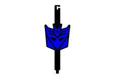 Hood prop with logo Decepticon