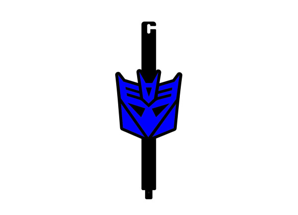 Hood prop with logo Decepticon
