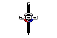 Hood prop with logo 300C (type 1) Hood prop with logo 300C (type 1)