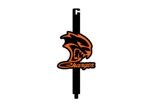 Hood prop with logo Hellcat Charger Hood prop with logo Hellcat Charger
