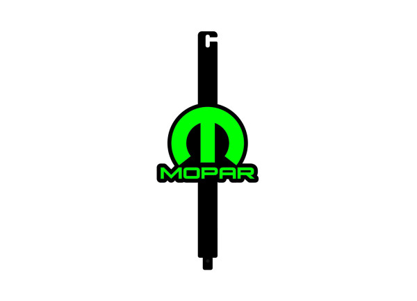 Hood prop with logo Mopar (type 2) Hood prop with logo Mopar (type 2)