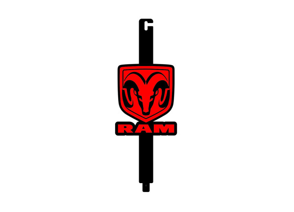 Hood prop with logo Ram Hood prop with logo Ram