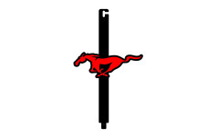 Hood prop with logo Mustang Horse (type 1) Hood prop with logo Mustang Horse (type 1)