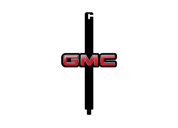 Hood prop with logo GMC (type 1) Hood prop with logo GMC (type 1)