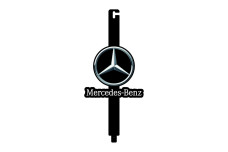 Hood prop with logo Mercedes-Benz