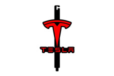 Hood prop with logo Tesla Hood prop with logo Tesla