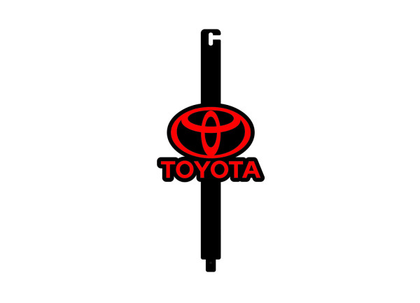 Hood prop with logo Toyota Hood prop with logo Toyota