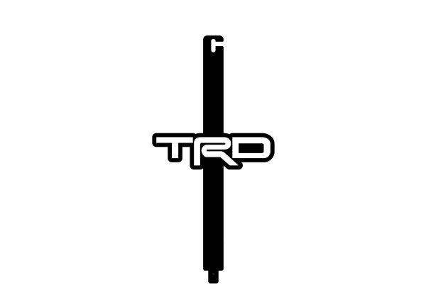 Hood prop with logo TRD Hood prop with logo TRD