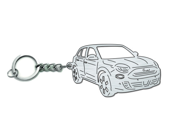 Keychain Fiat 600 2023+ - (type 3D)