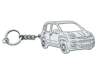 Keychain Fiat Panda III 2011-2024 - (type 3D)