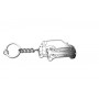 Keychain Infiniti M III 2011-2019 - (type 3D)