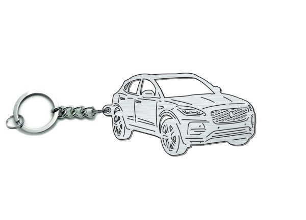 Keychain Jaguar E-Pace 2017+ - (type 3D)