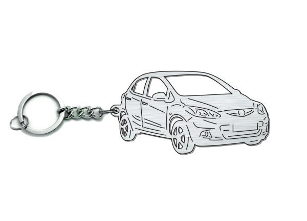 Keychain Mazda 2 II 2007-2016 - (type 3D)