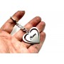 Keychain Heart with Name - (type STEEL) Keychain Heart with Name - (type STEEL)
