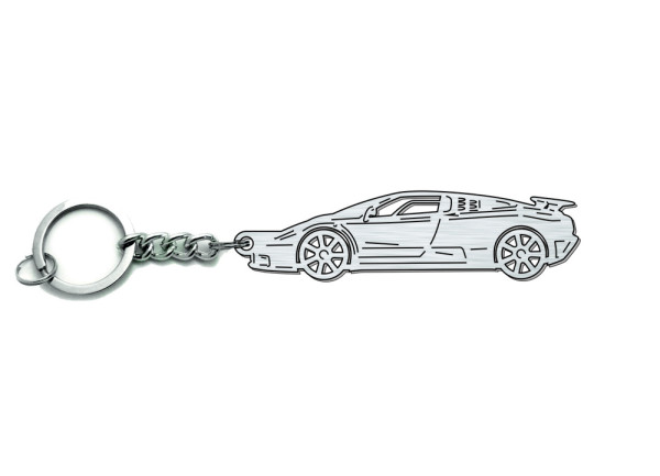 Keychain Bugatti EB 110 1991-1995 - (type STEEL)
