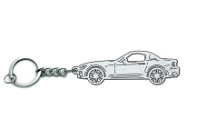 Keychain Fiat 124 Spider 2016+ - (type STEEL)