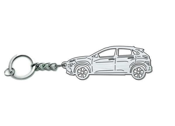 Keychain Hyundai Kona I 2017-2022 - (type STEEL)