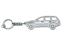 Keychain Jeep Grand Cherokee II 1999-2005 - (type STEEL)