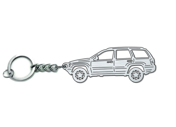 Keychain Jeep Grand Cherokee II 1999-2005 - (type STEEL)