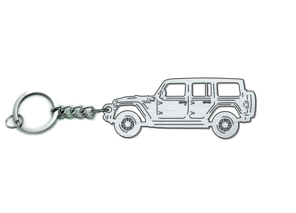 Keychain Jeep Wrangler JL 2018+ - (type STEEL) Keychain Jeep Wrangler JL 2018+ - (type STEEL)