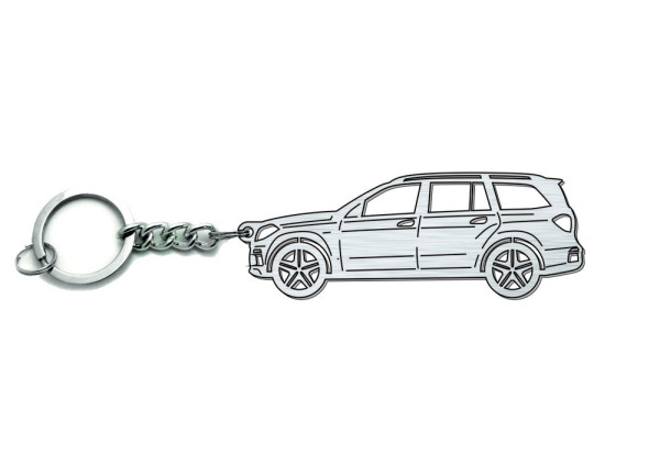 Keychain Mercedes GLS-Class I 2015-2019 - (type STEEL) Keychain Mercedes GLS-Class I 2015-2019 - (type STEEL)