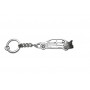 Keychain Mitsubishi Lancer Evolution VIII-IX 2003-2007 - (type STEEL)