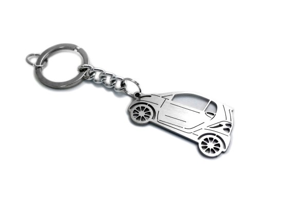 Keychain Smart Fortwo II 2007-2014 - (type STEEL) Keychain Smart Fortwo II 2007-2014 - (type STEEL)