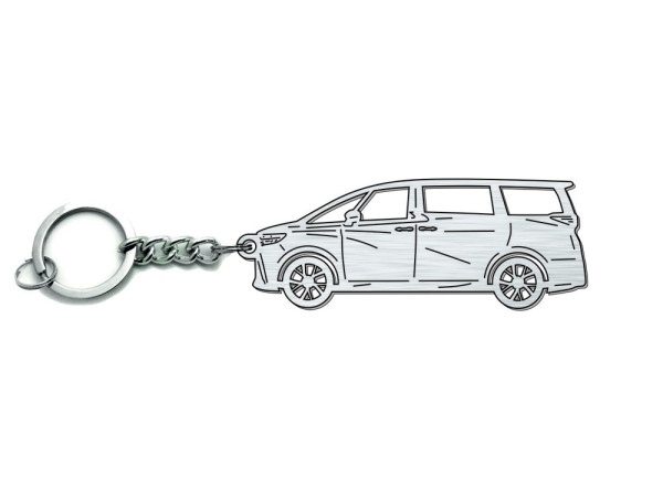 Keychain Toyota Alphard IV 2023+ - (type STEEL)