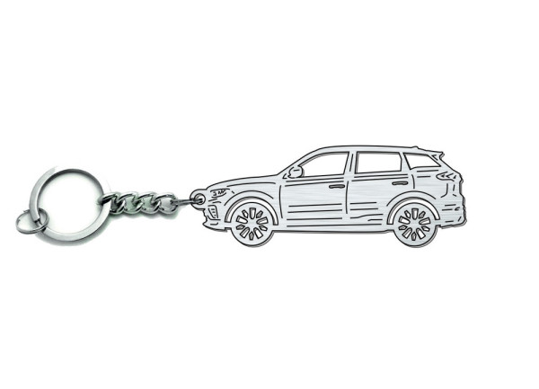 Keychain Geely Atlas pro 2022+ - (type STEEL)