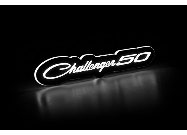 Led Badge with logo Challenger 50 Led Badge with logo Challenger 50