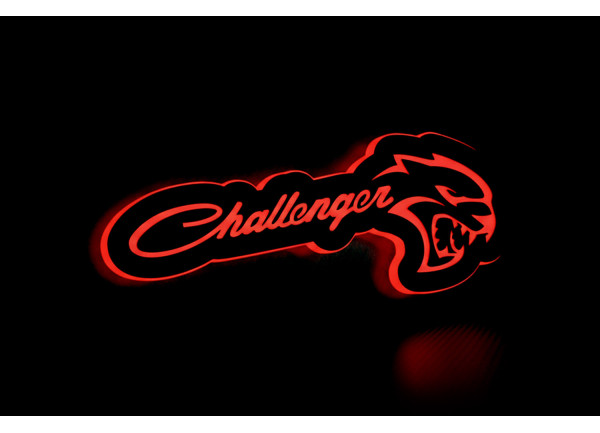 Led Badge with logo Challenger Hellcat