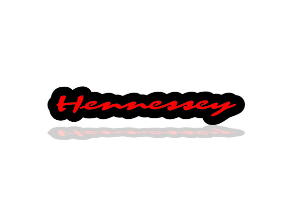 Led Badge with logo Hennessey