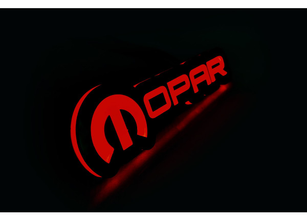Led Badge with logo Mopar (type 2)