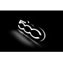 Led Badge with logo Fiat 500