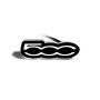Led Badge with logo Fiat 500