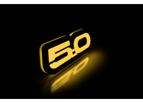 Led Badge with logo Mustang 5.0 (type 1)