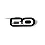 Led Badge with logo Mustang 5.0 (type 1)