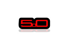 Led Badge with logo Mustang 5.0 (type 3)
